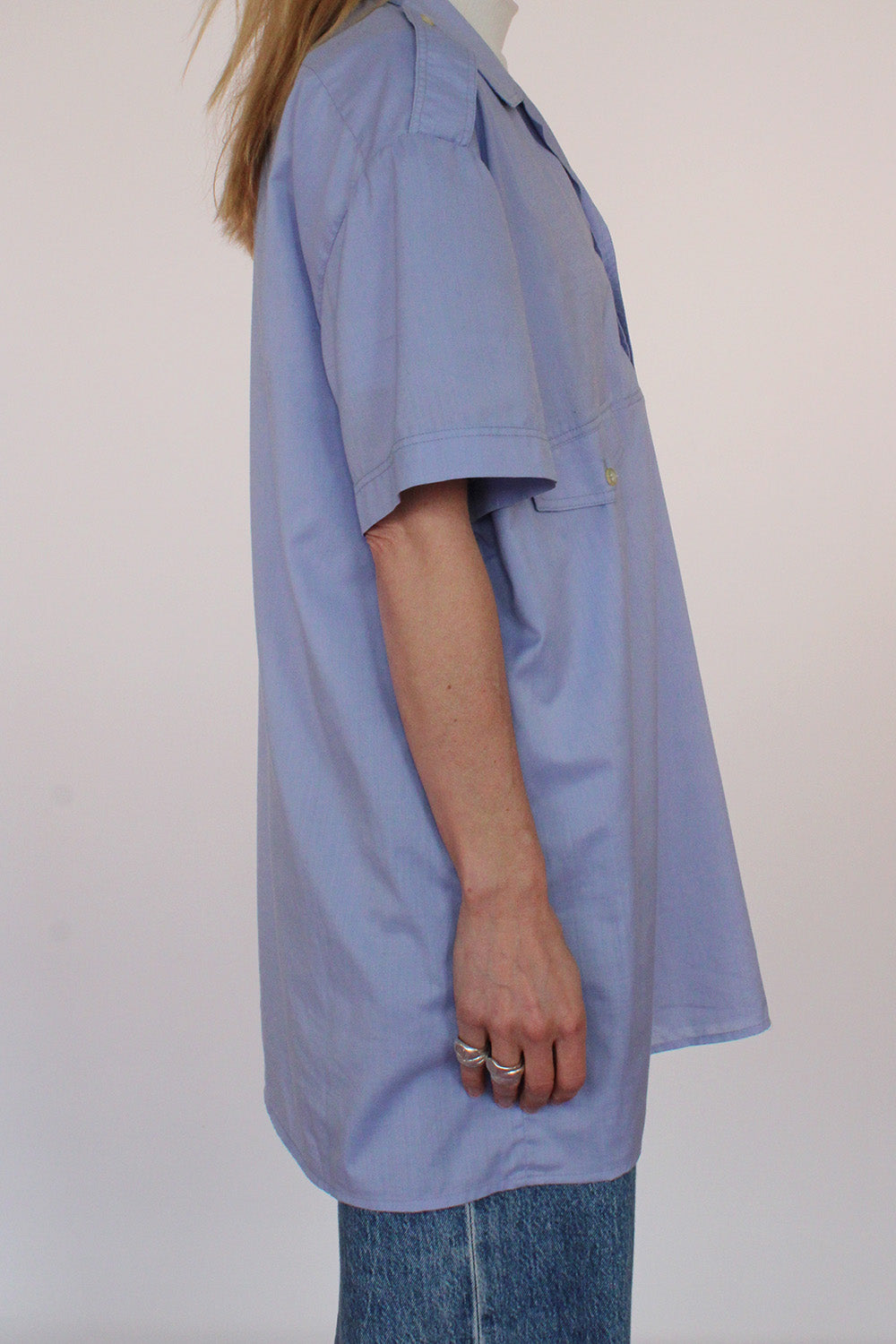 Vintage 70s overhemd met korte mouw