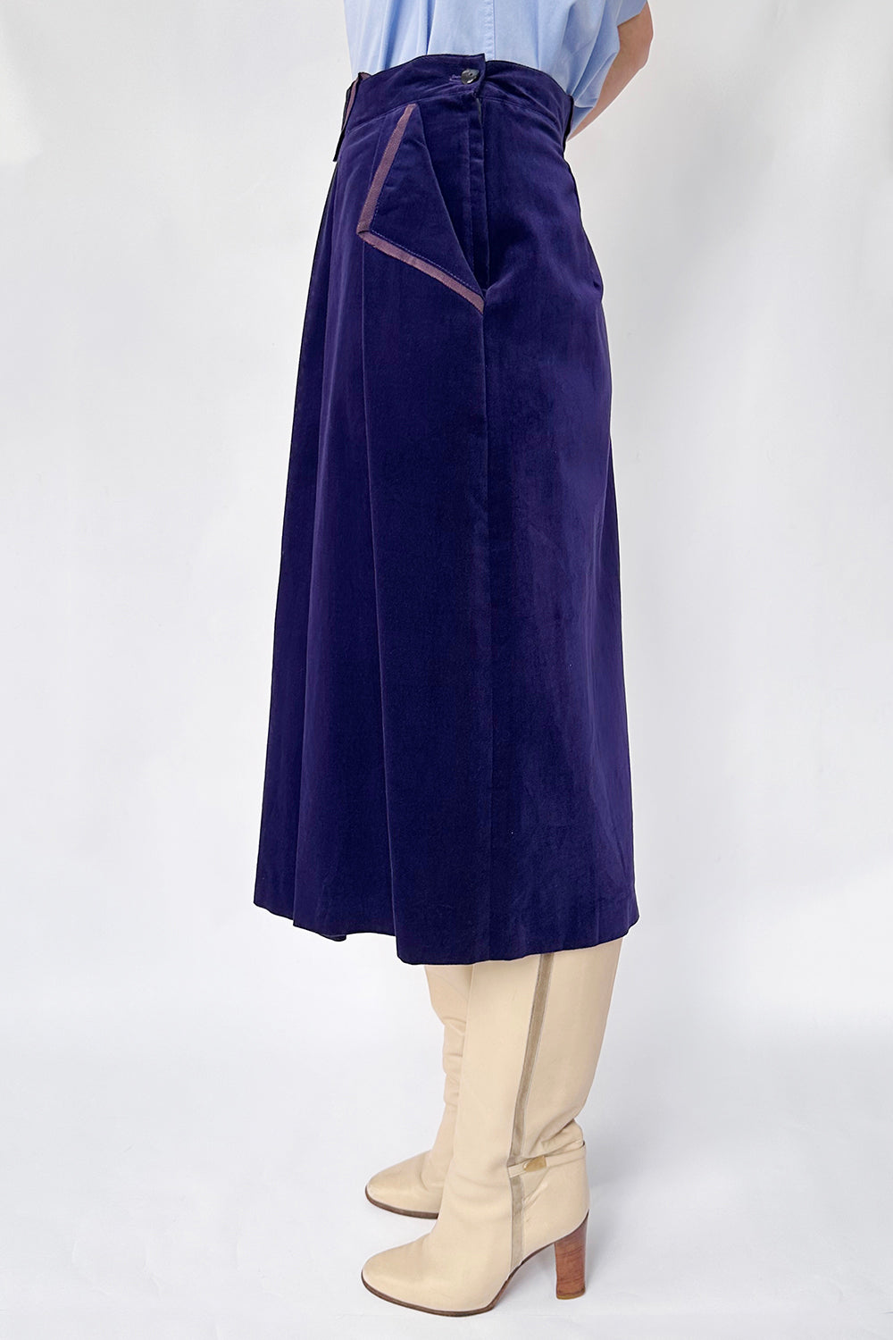 Vintage 70s velvet rok