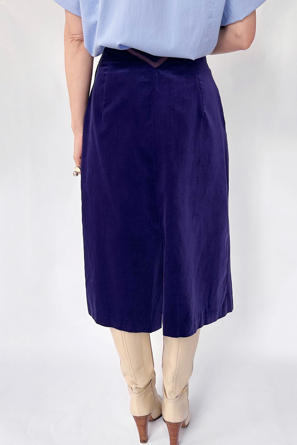 Vintage 70s velvet rok