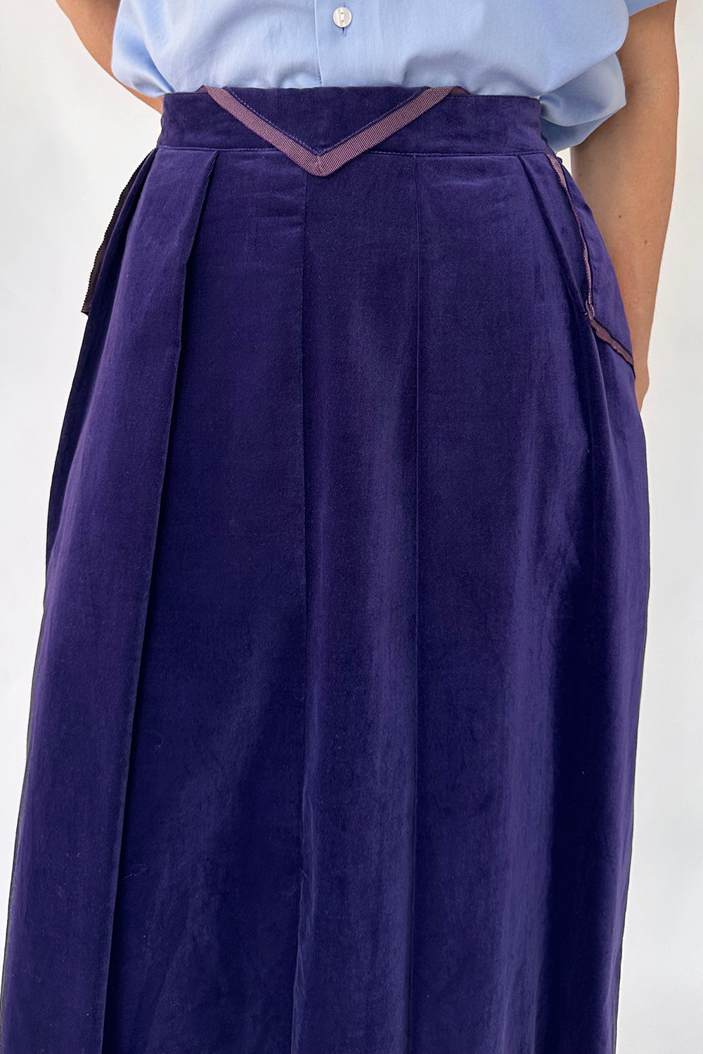 Vintage 70s velvet rok