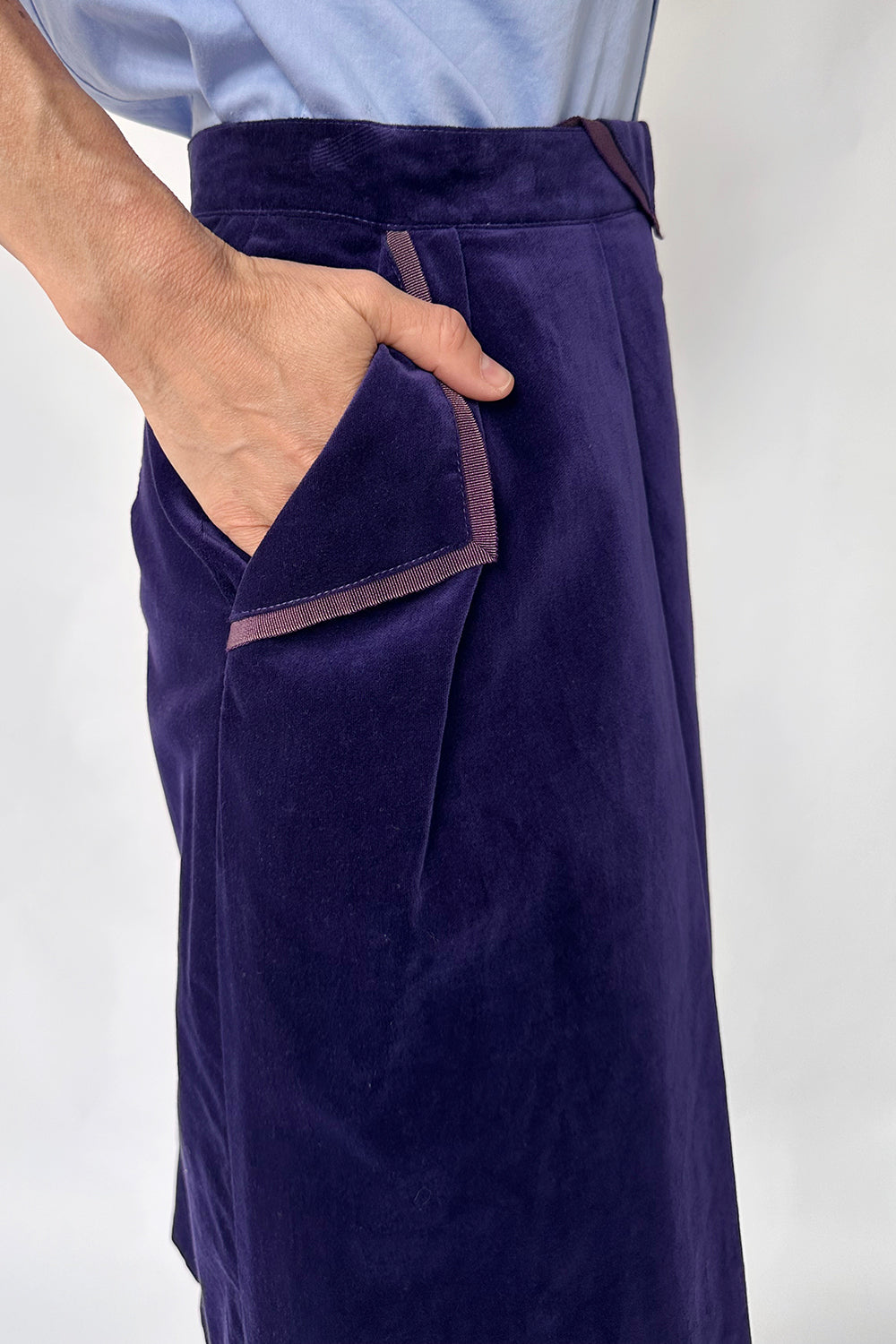 Vintage 70s velvet rok