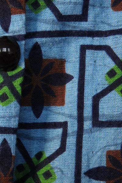 Vintage Afrikaanse Batik korte top