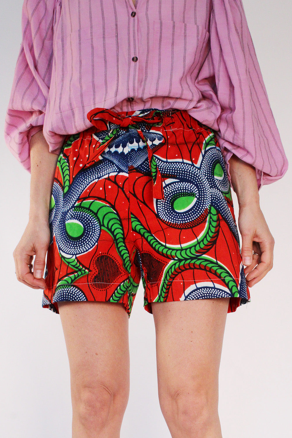 Vintage Afrikaanse Batik short