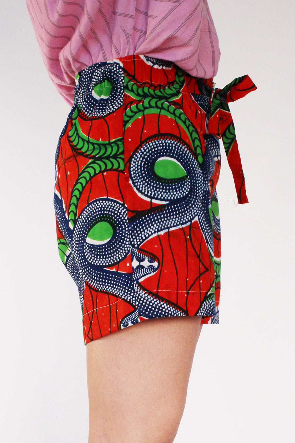 Vintage Afrikaanse Batik short