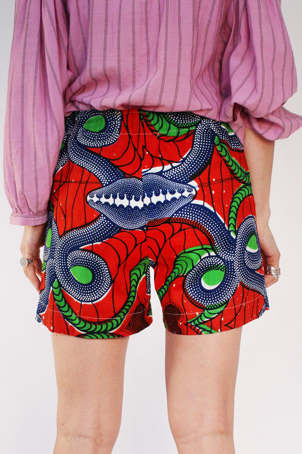 Vintage Afrikaanse Batik short