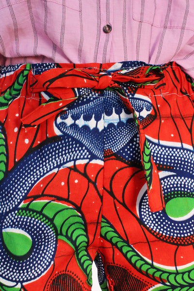 Vintage Afrikaanse Batik short