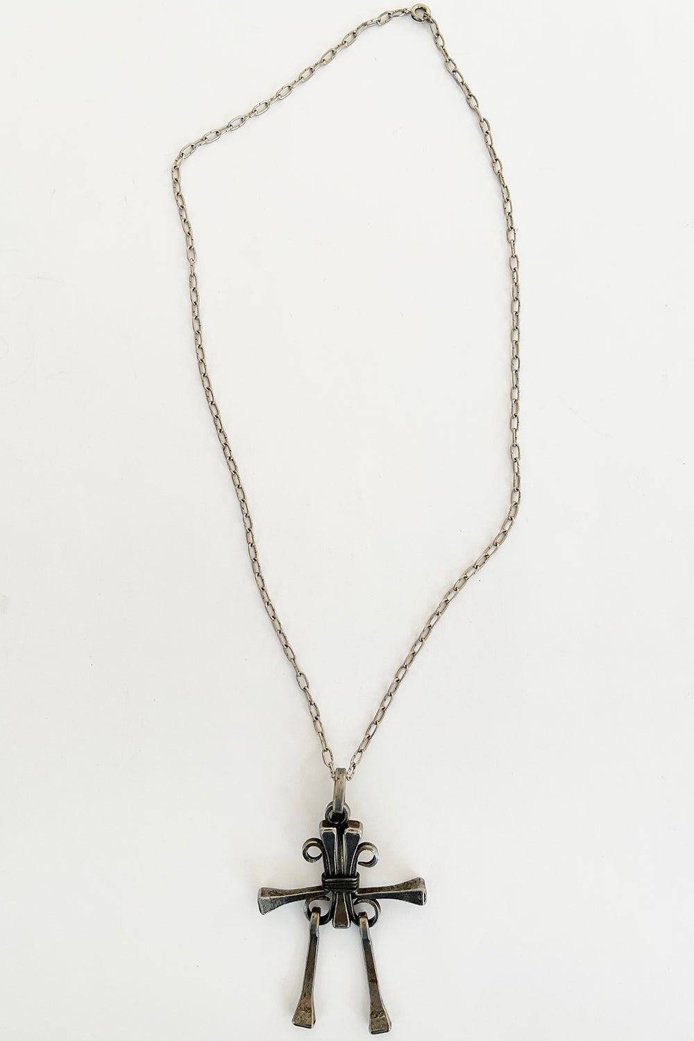 Vintage Brutalisme hoefnagel ketting