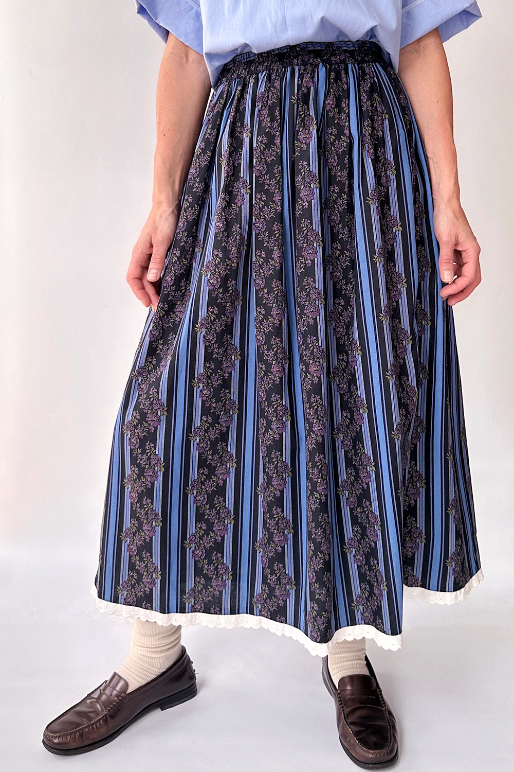 Vintage Folklore rok met kant