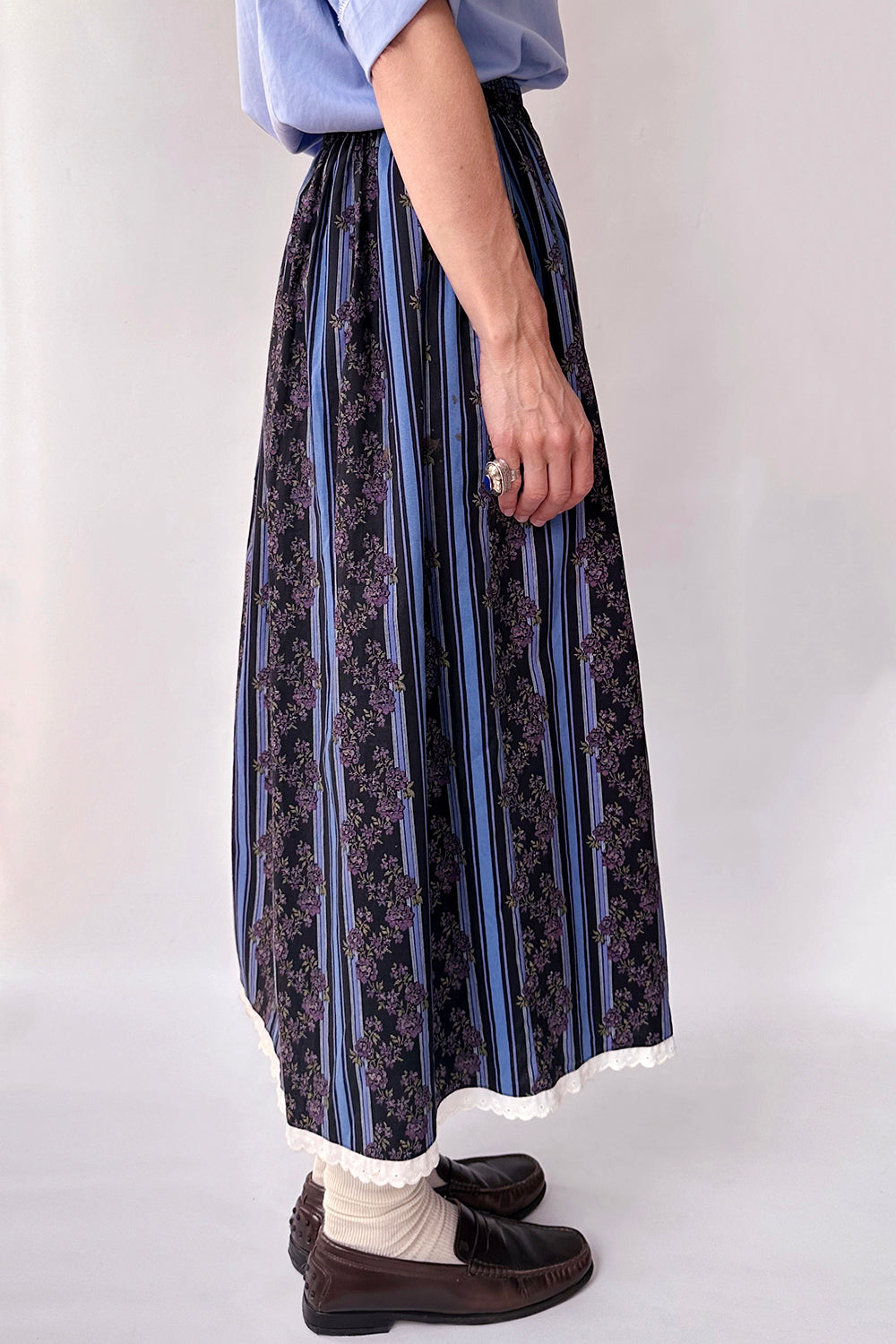 Vintage Folklore rok met kant