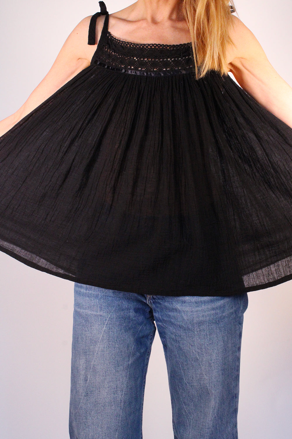 Vintage Indiase babydoll top