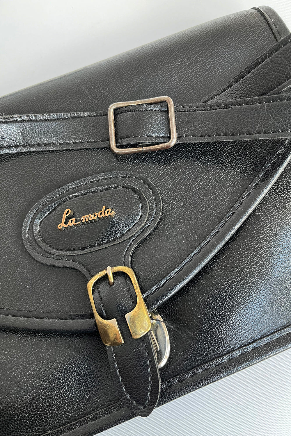 Vintage La Moda Vegan Leather Tas