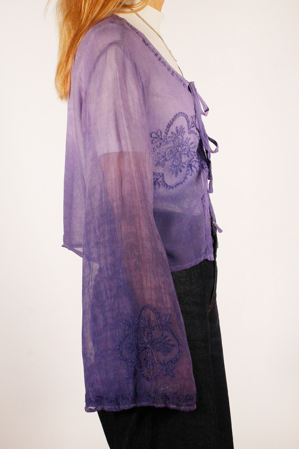 Vintage Ombre transparante top