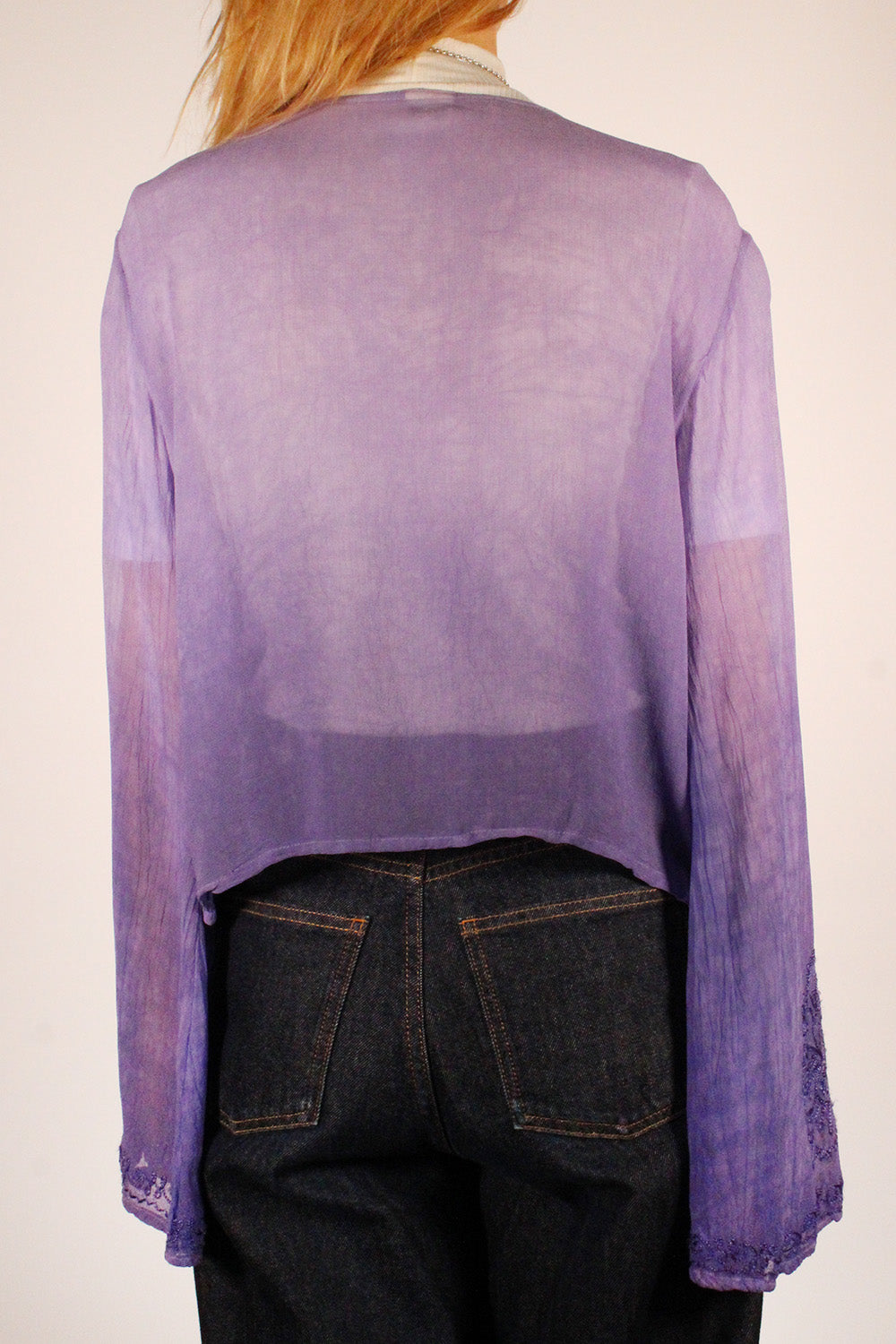 Vintage Ombre transparante top