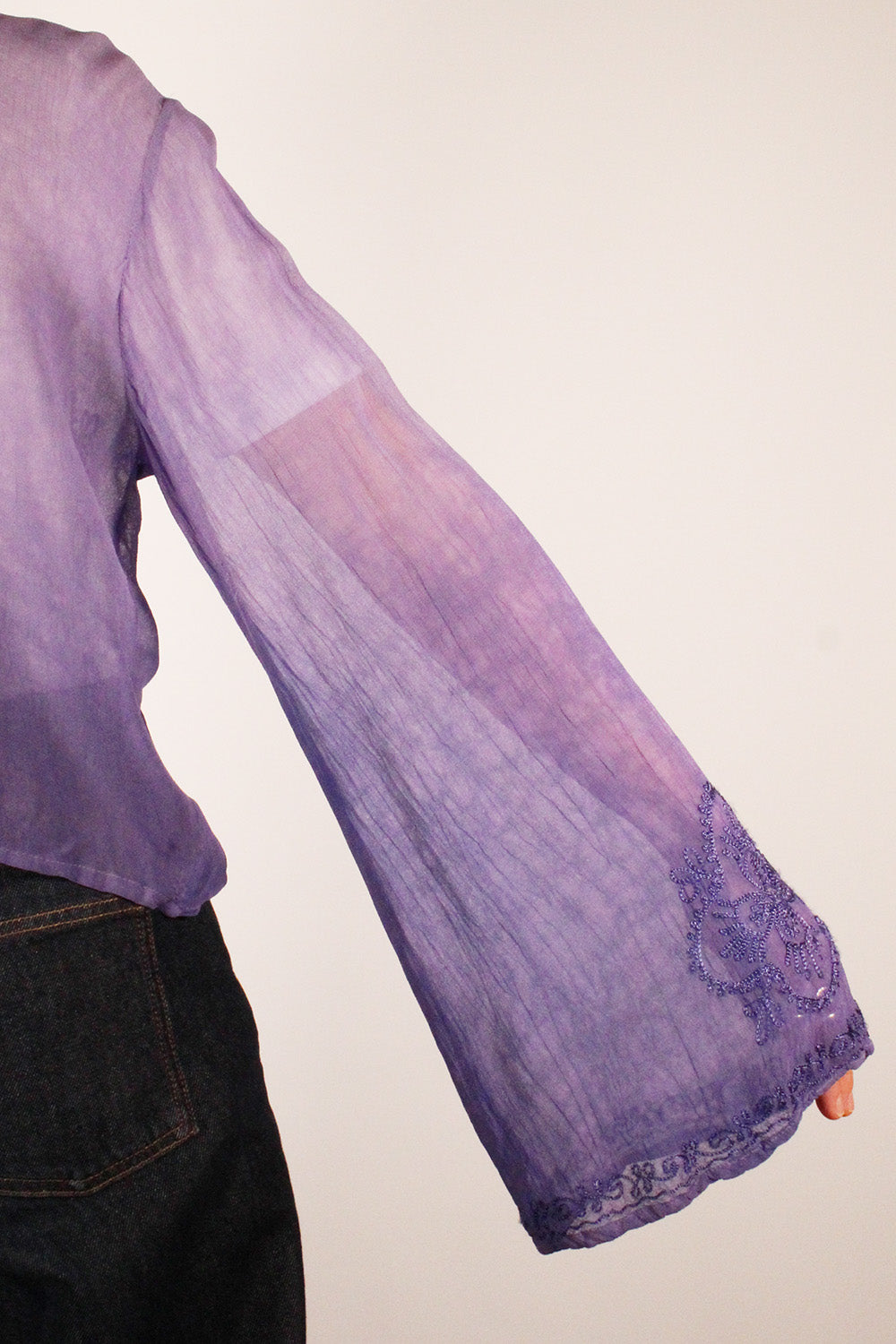 Vintage Ombre transparante top