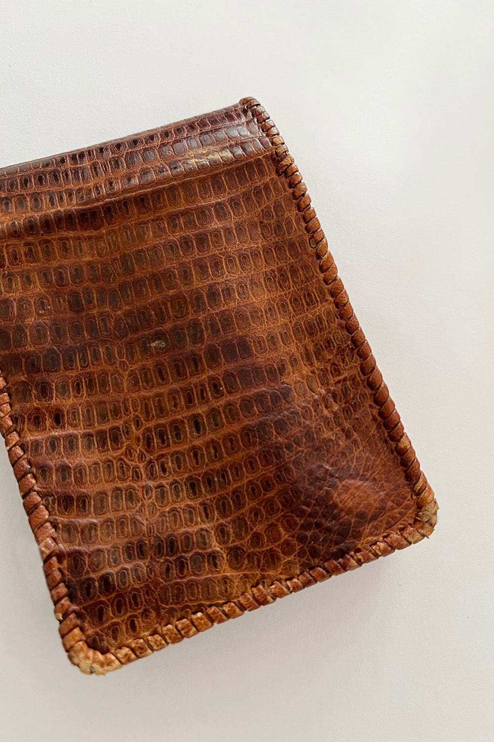 Vintage Slangenleren Sigaretten Etui