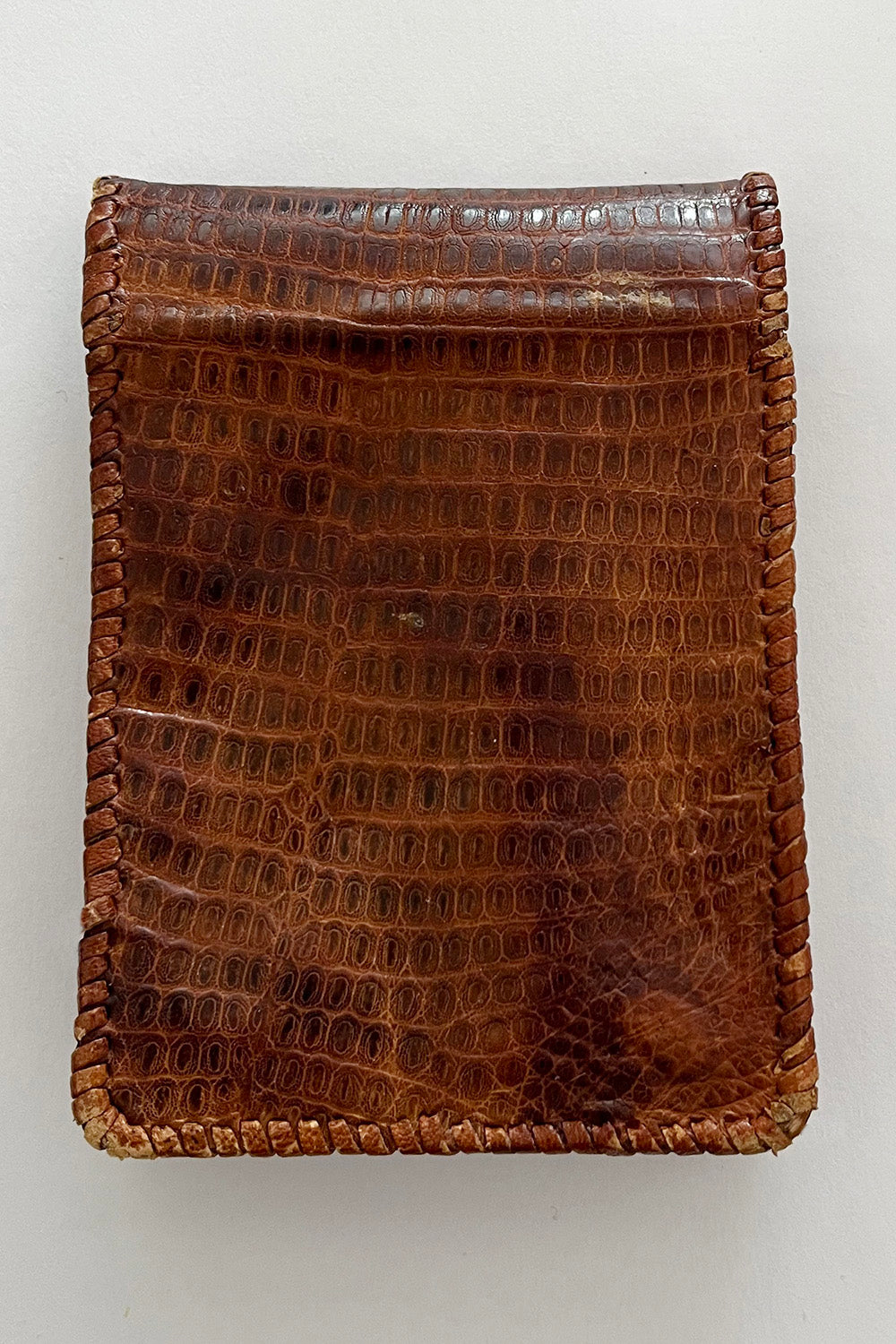 Vintage Slangenleren Sigaretten Etui