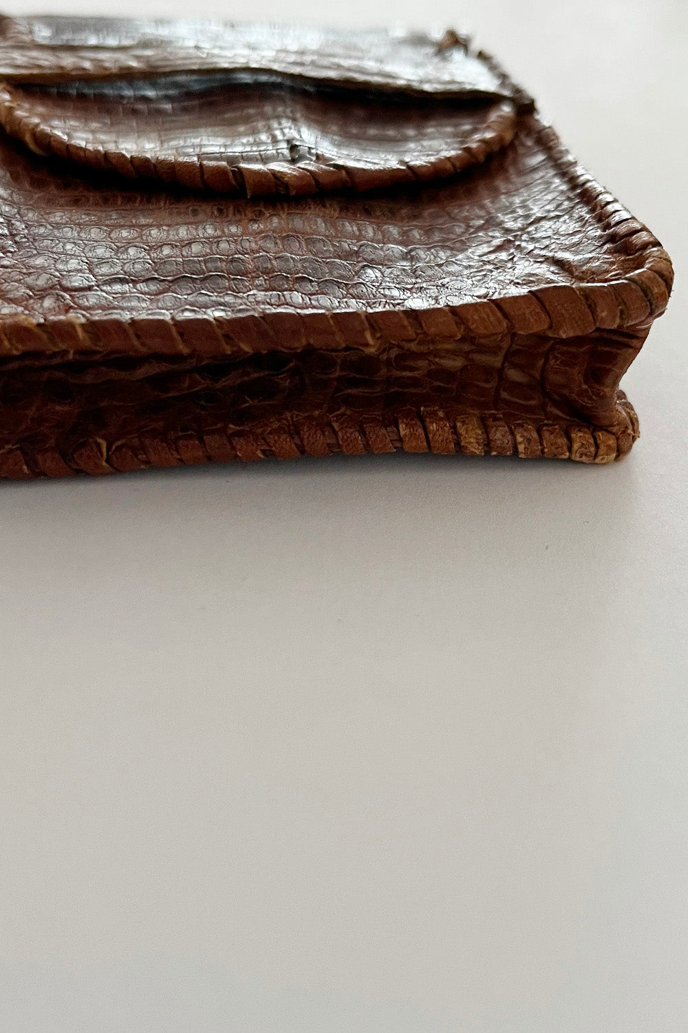 Vintage Slangenleren Sigaretten Etui