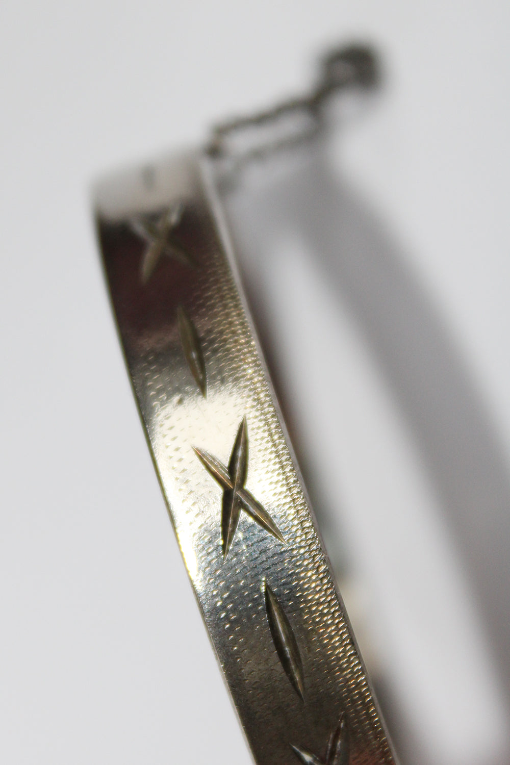 Vintage bewerkte metalen armband