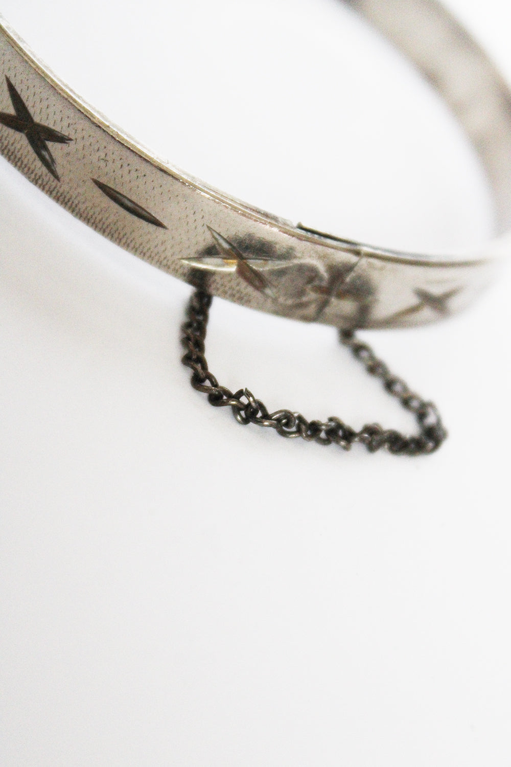 Vintage bewerkte metalen armband