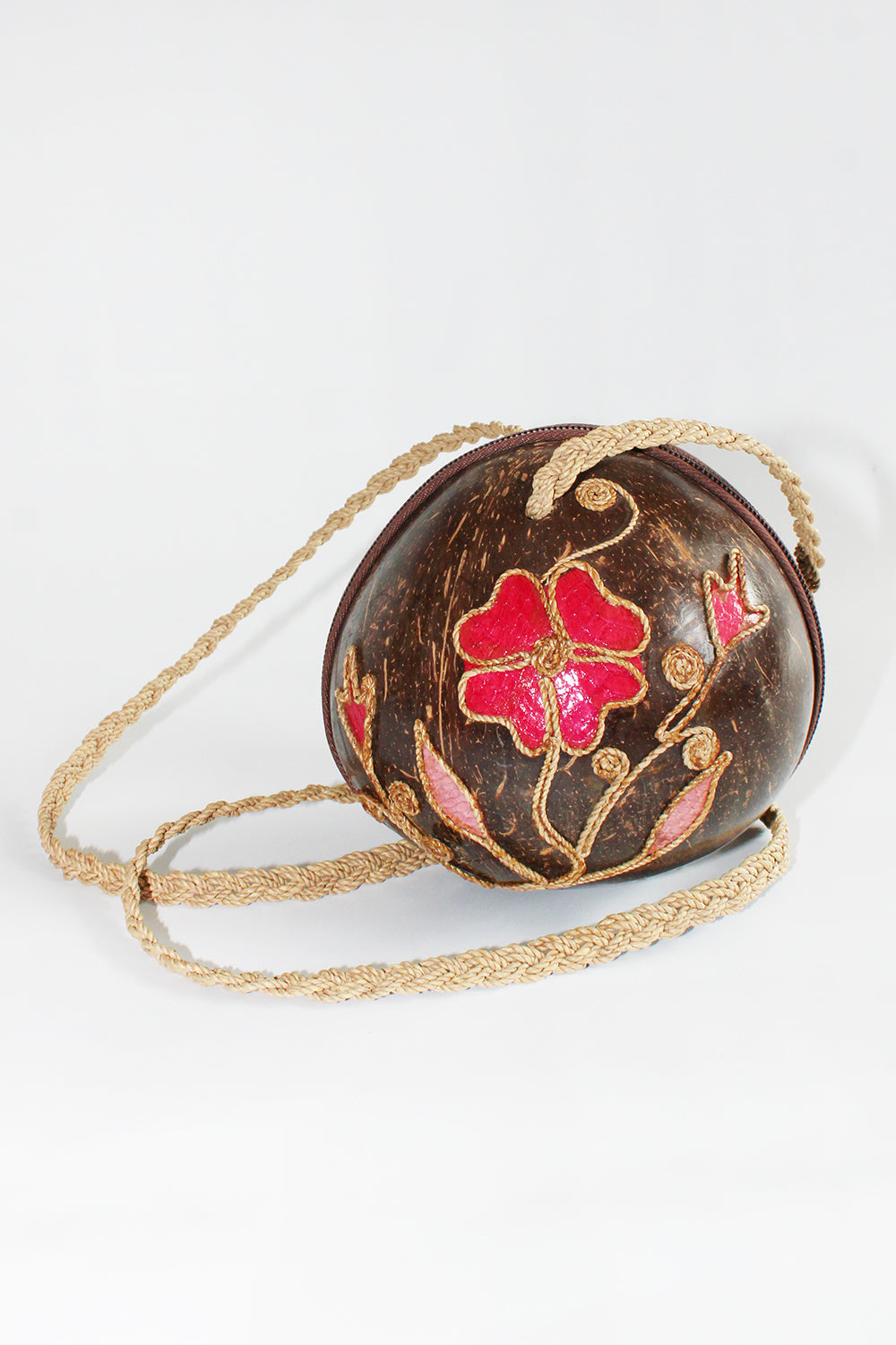 Vintage coconut crossbody