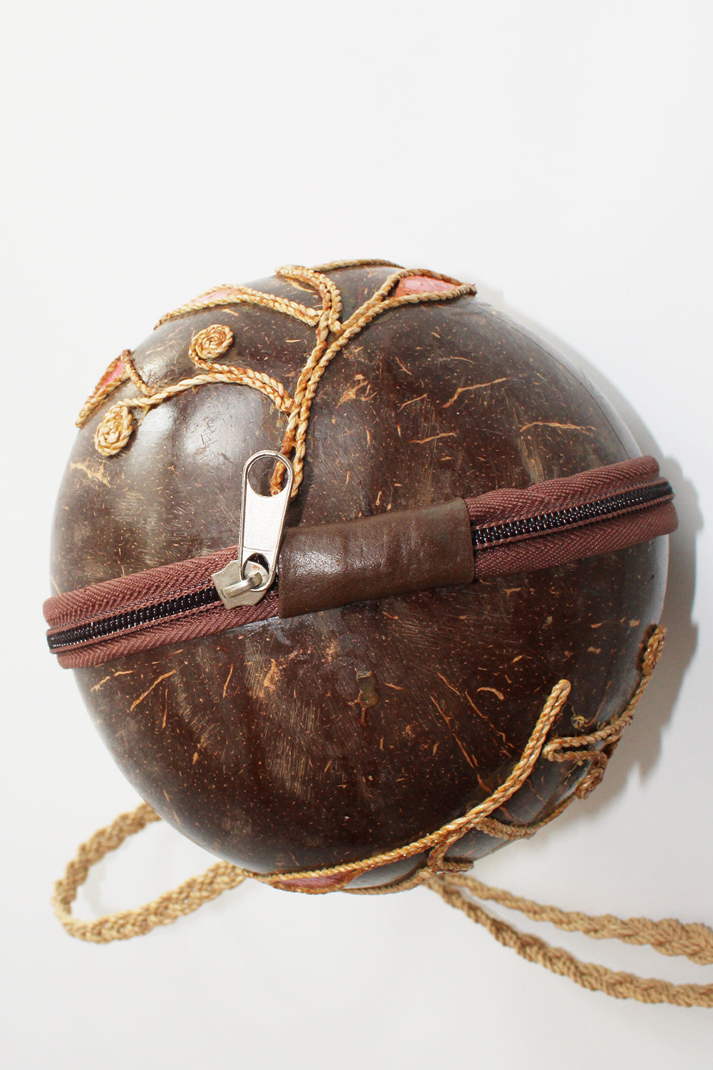 Vintage coconut crossbody
