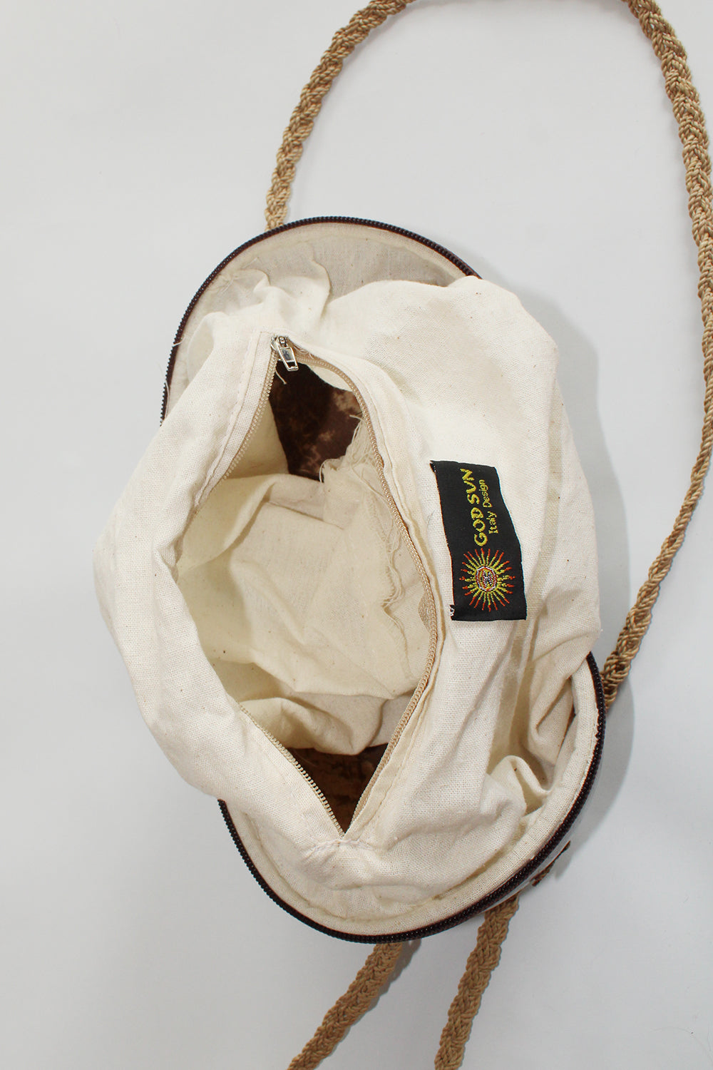 Vintage coconut crossbody