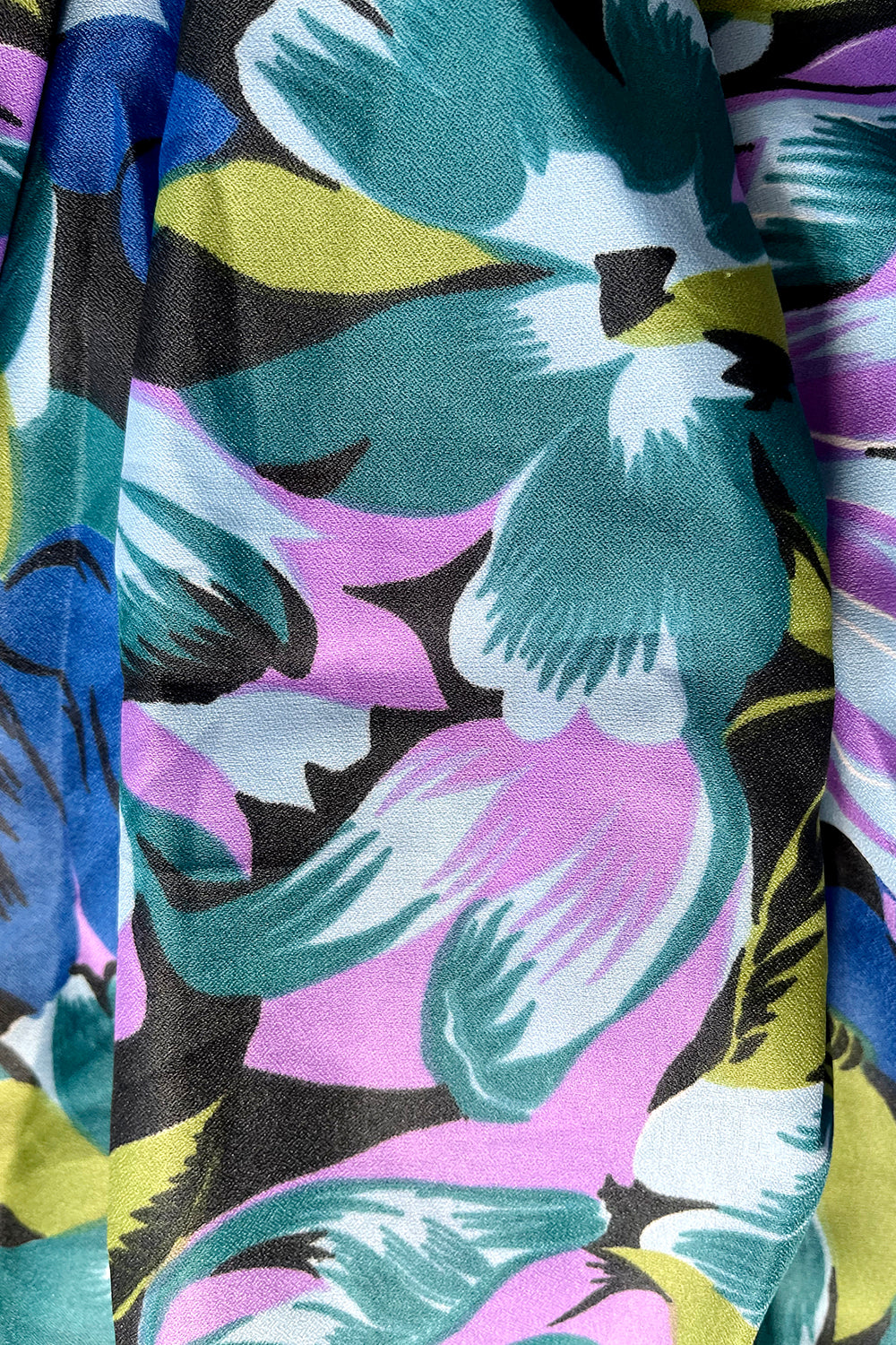 Vintage gebloemde maxi rok