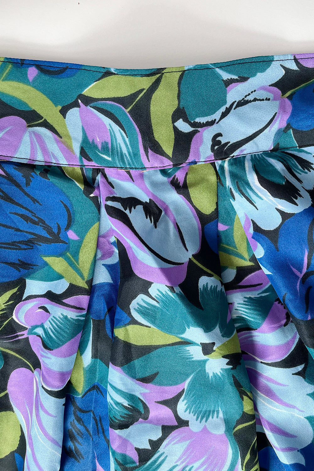 Vintage gebloemde maxi rok