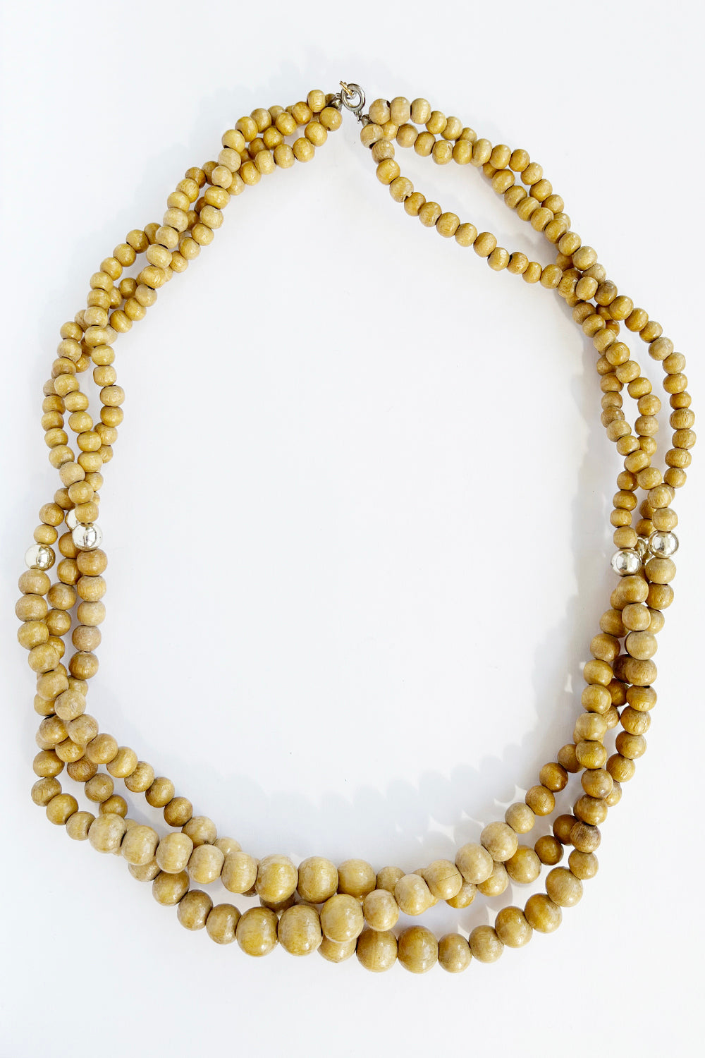 Vintage gedraaide kralenketting