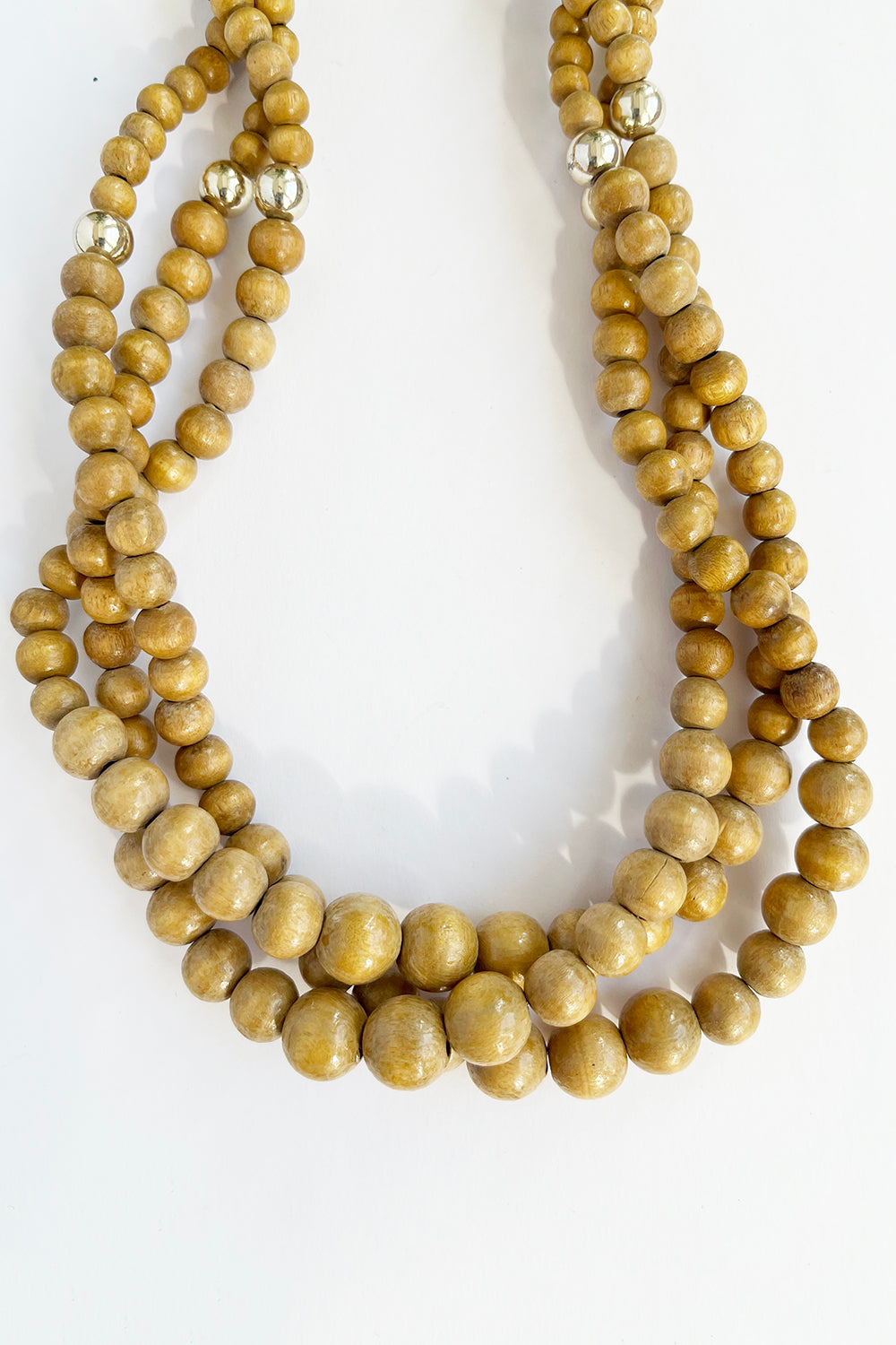 Vintage gedraaide kralenketting