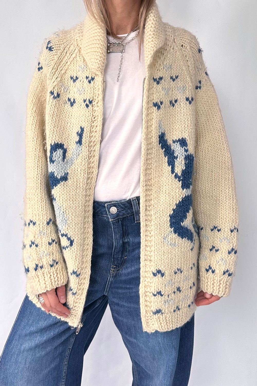 Vintage handgemaakt Cowichan vest