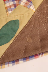 Vintage handgemaakte 70s patchwork tas