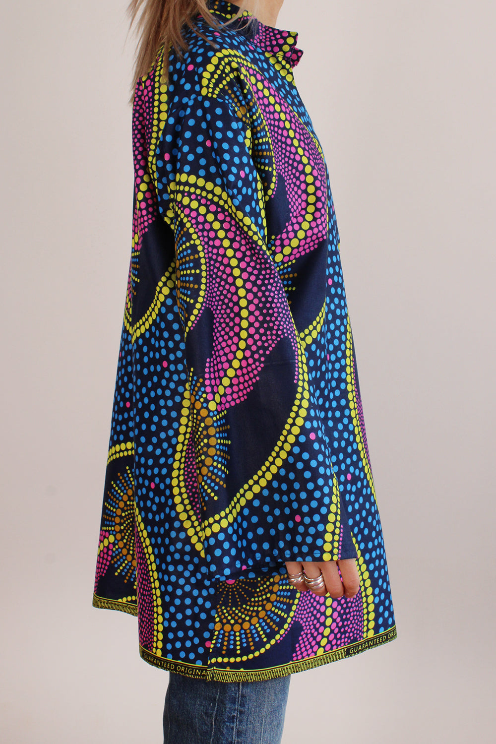 Vintage handgemaakte Afrikaanse Batik tuniek