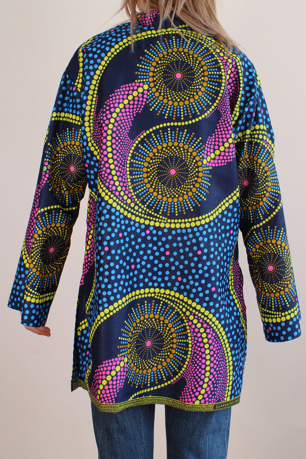 Vintage handgemaakte Afrikaanse Batik tuniek