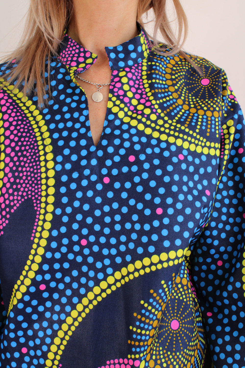 Vintage handgemaakte Afrikaanse Batik tuniek