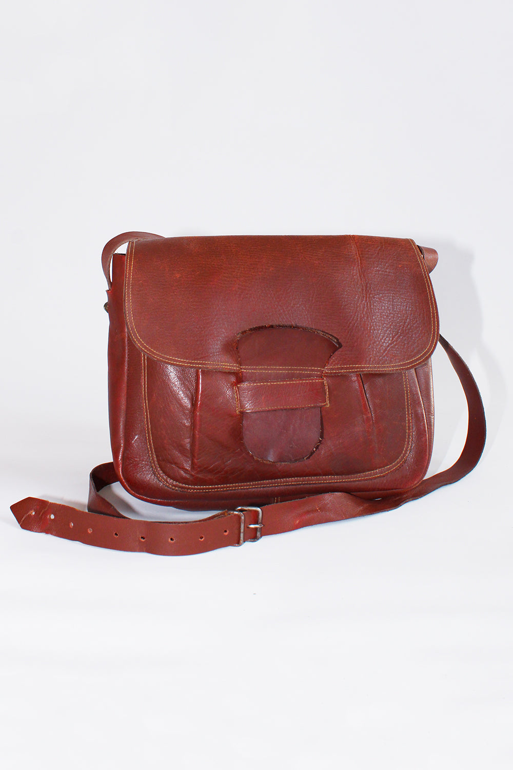 Vintage handgemaakte schoudertas