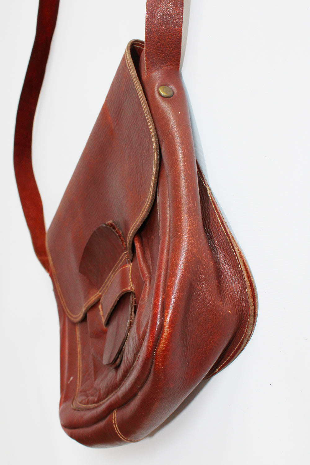 Vintage handgemaakte schoudertas