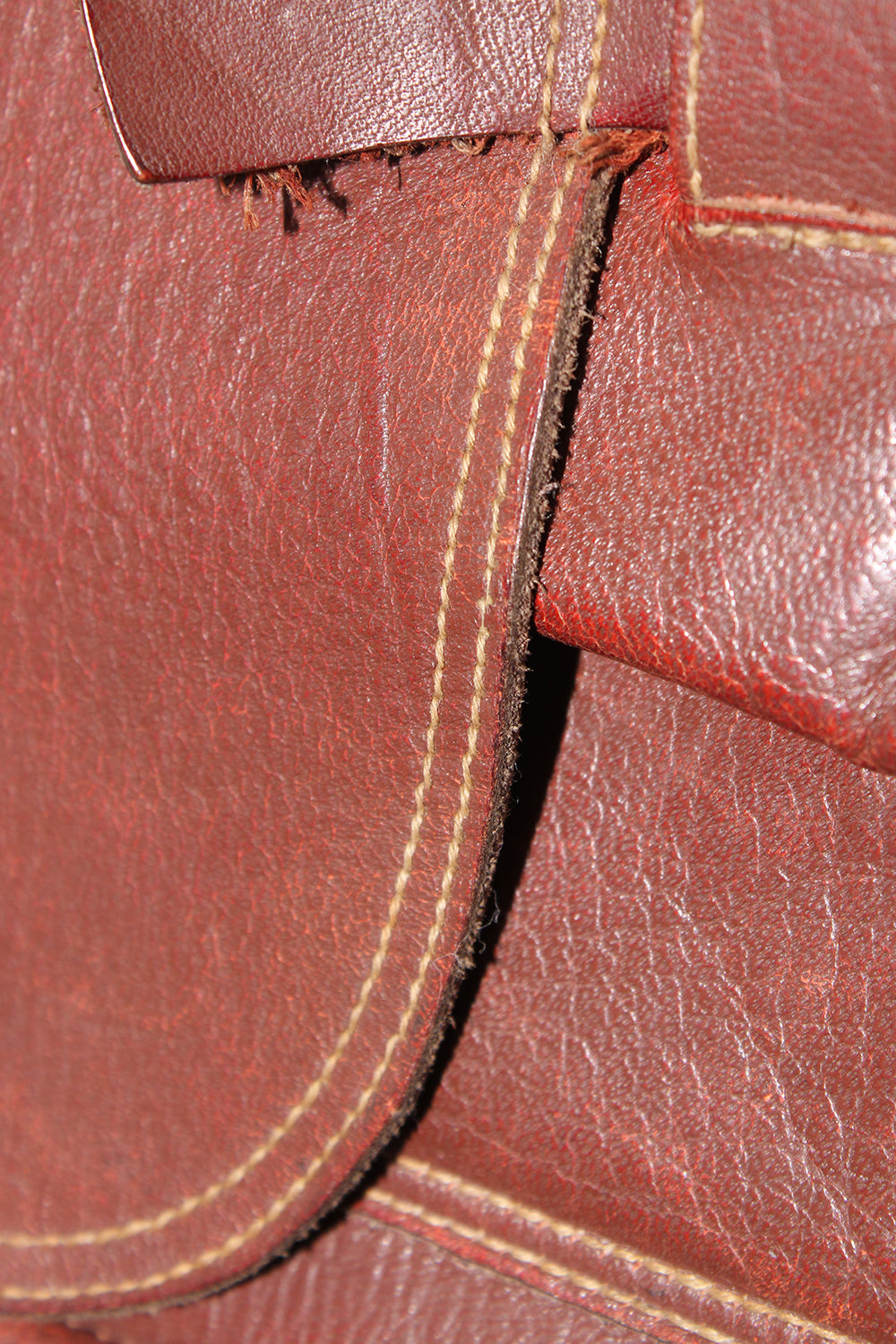 Vintage handgemaakte schoudertas