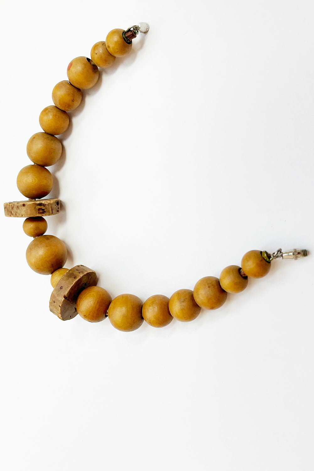 Vintage houten kralen armband
