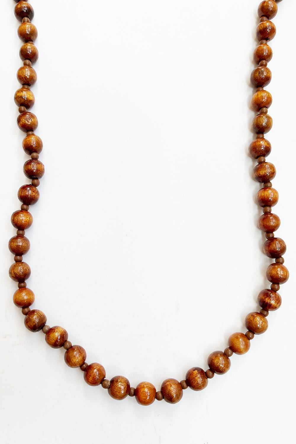 Vintage houten kralenketting