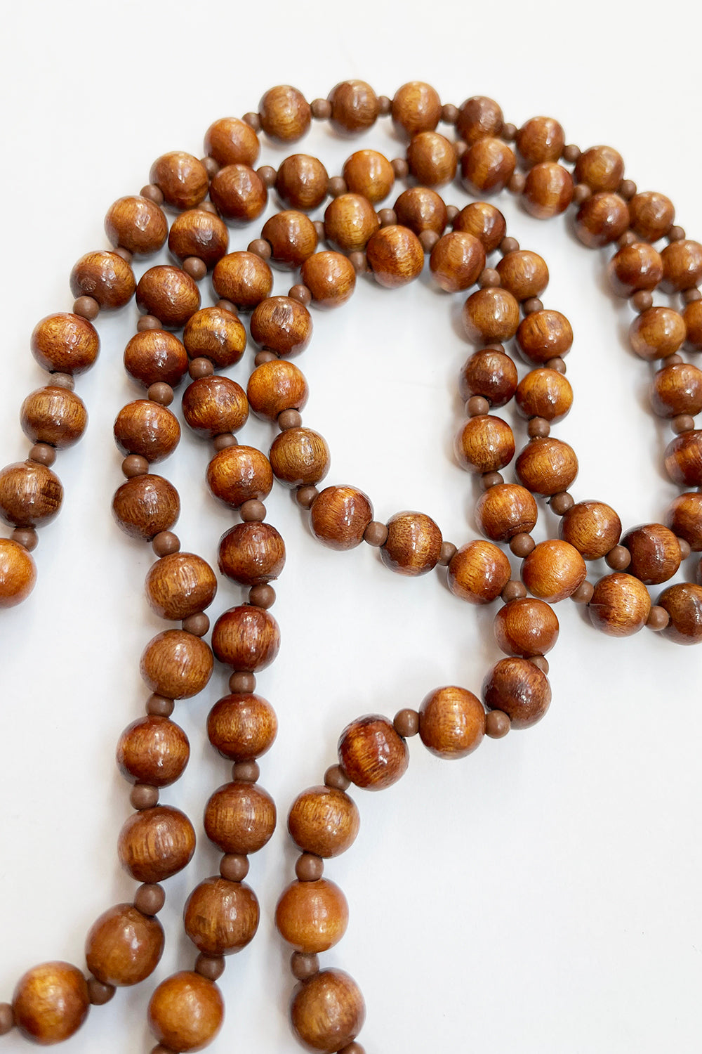 Vintage houten kralenketting