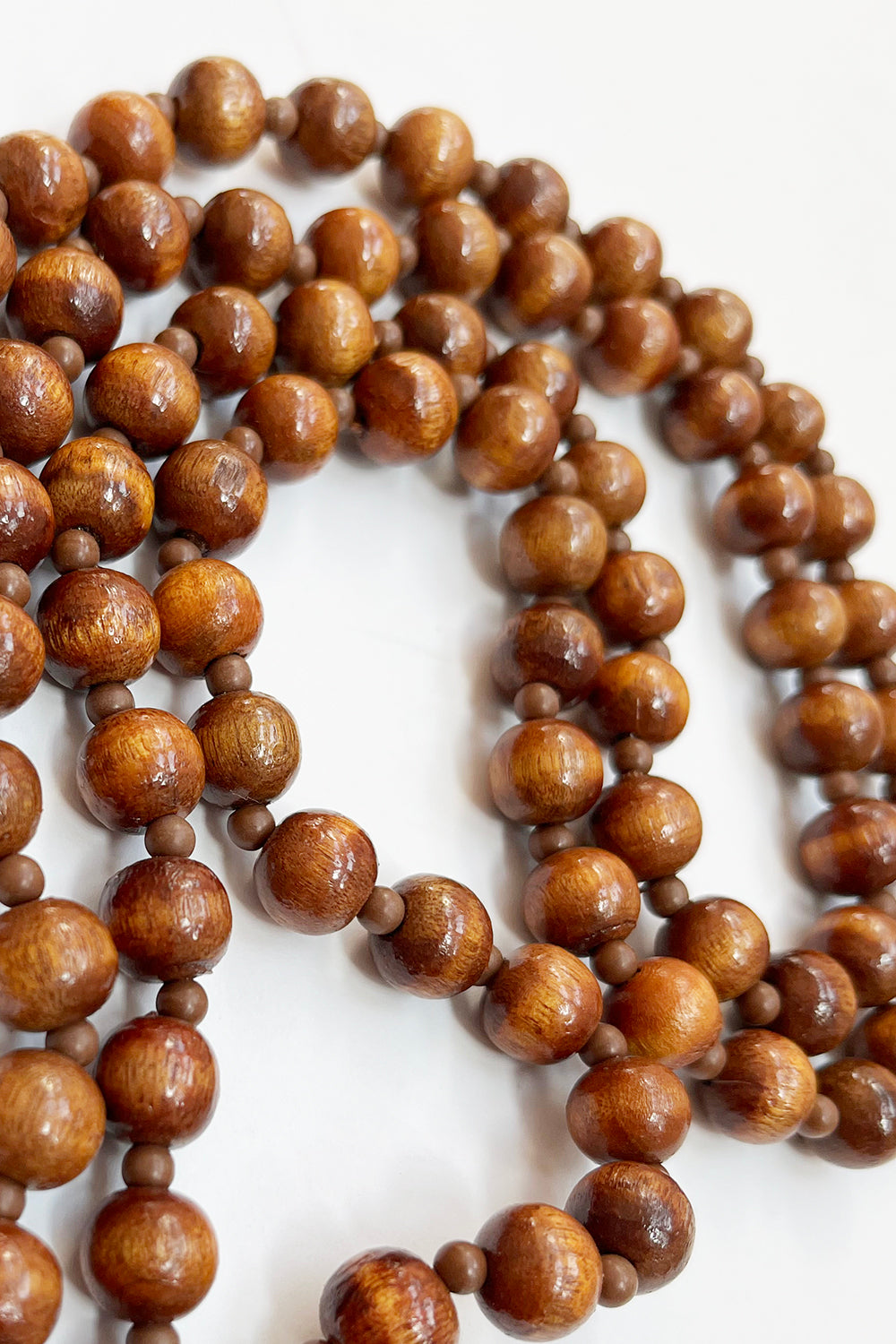 Vintage houten kralenketting
