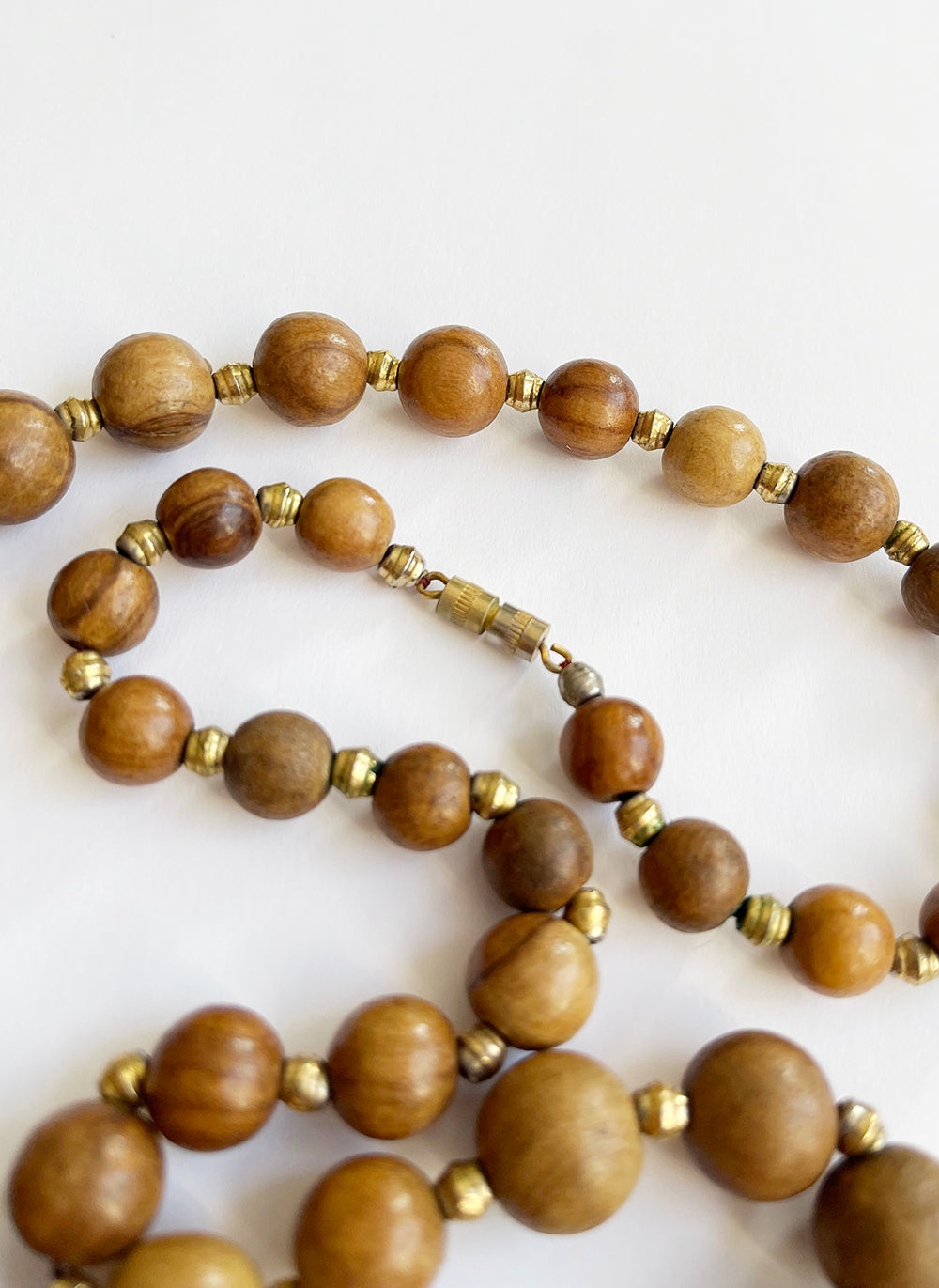 Vintage houten kralenketting