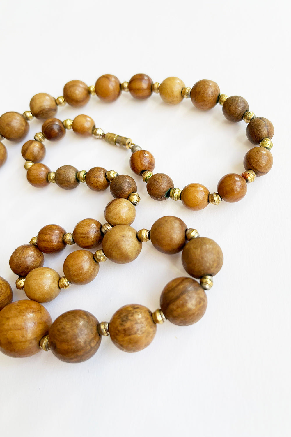 Vintage houten kralenketting