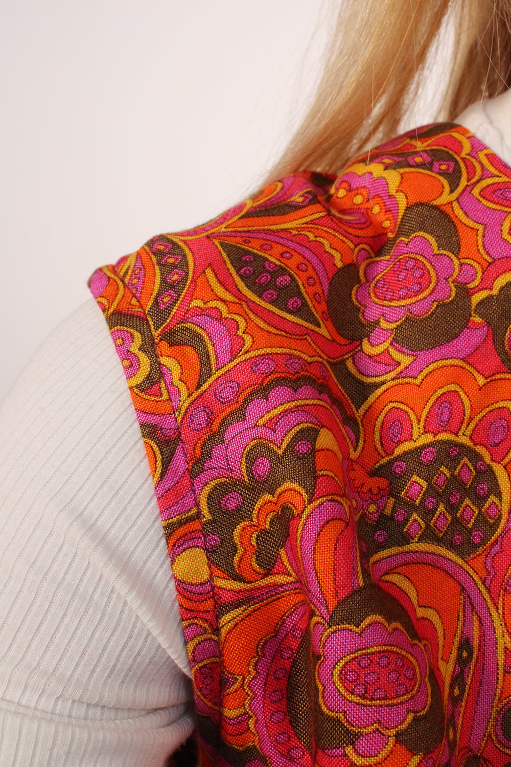 Vintage jaren 60 jurk met paisley print
