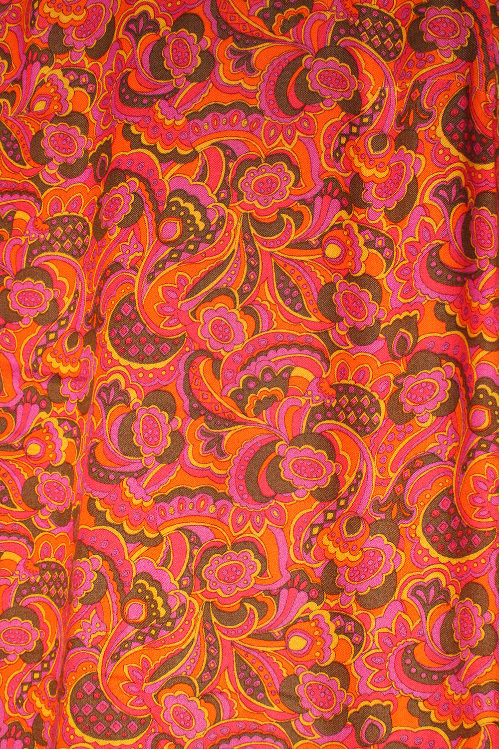 Vintage jaren 60 jurk met paisley print