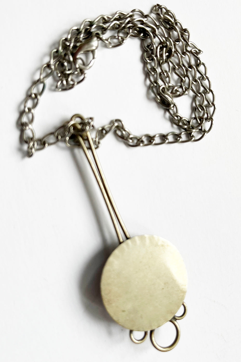 Vintage jaren 60 ketting met Emaille steen