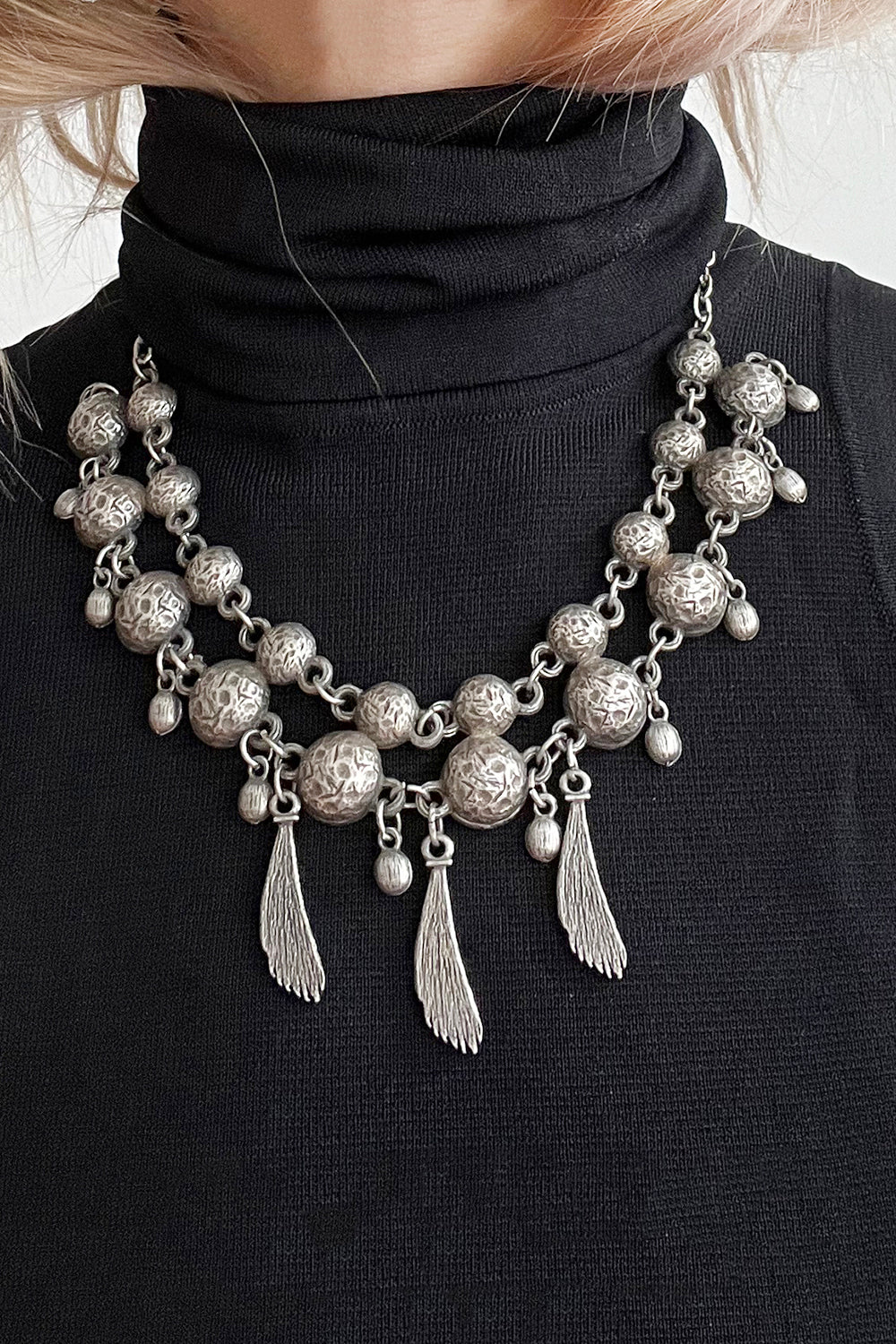 Vintage jaren 70 metalen ketting