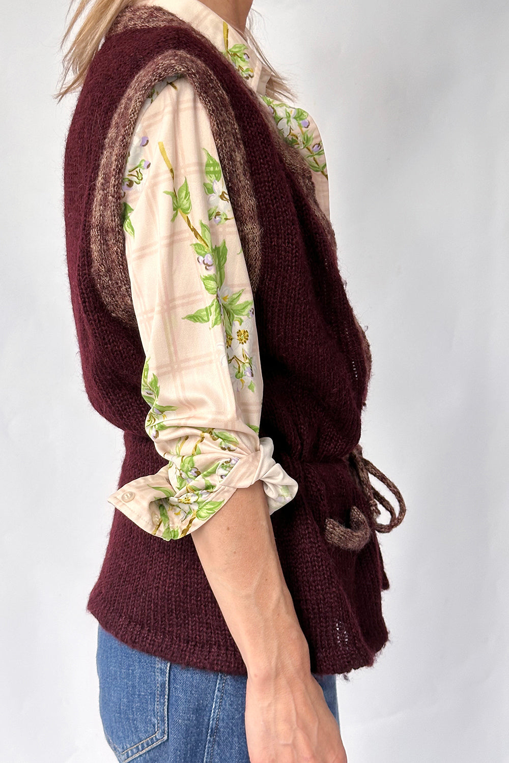 Vintage jaren 70 mouwloos vest