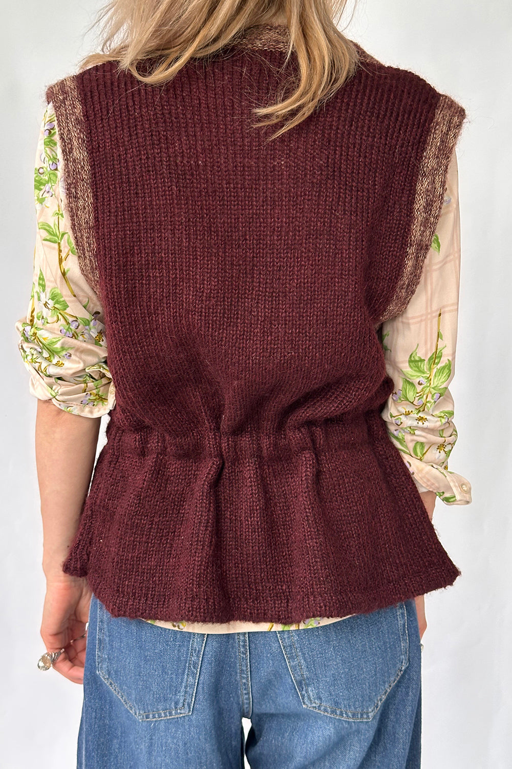 Vintage jaren 70 mouwloos vest
